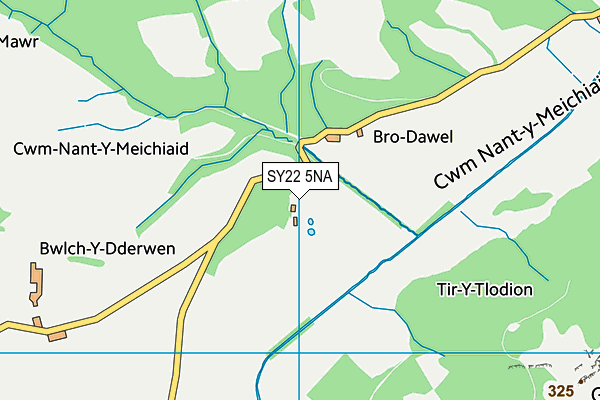 SY22 5NA map - OS VectorMap District (Ordnance Survey)