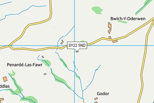 SY22 5ND map - OS VectorMap District (Ordnance Survey)