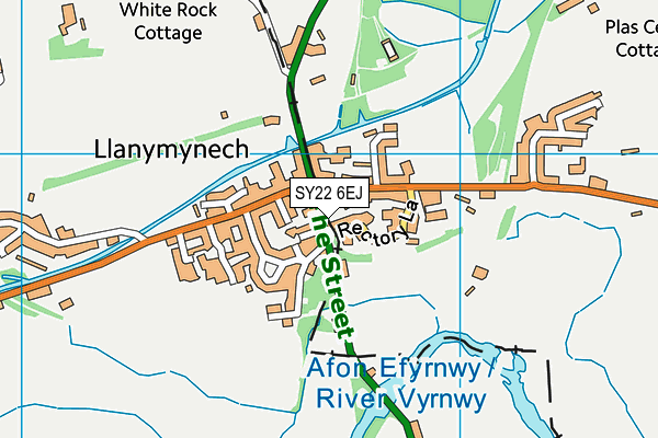 SY22 6EJ map - OS VectorMap District (Ordnance Survey)