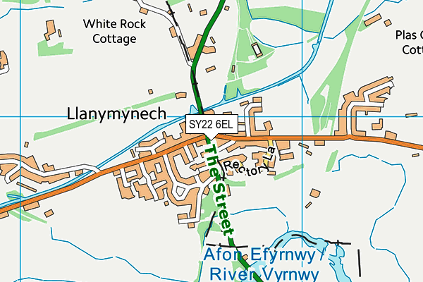 SY22 6EL map - OS VectorMap District (Ordnance Survey)