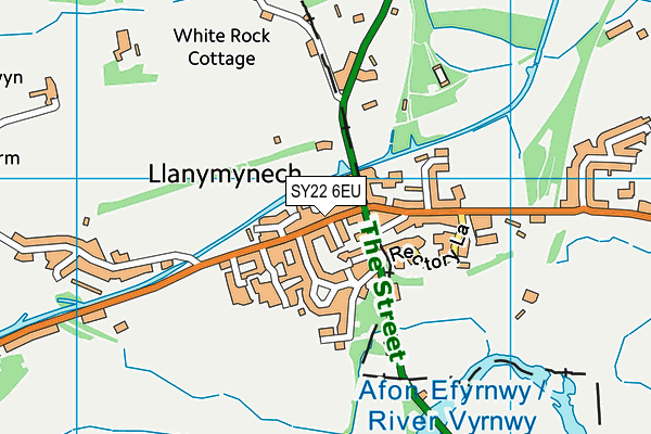 SY22 6EU map - OS VectorMap District (Ordnance Survey)