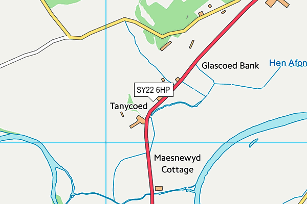 SY22 6HP map - OS VectorMap District (Ordnance Survey)