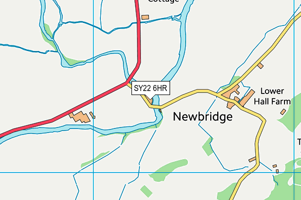 SY22 6HR map - OS VectorMap District (Ordnance Survey)