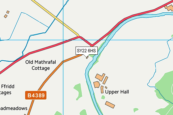 SY22 6HS map - OS VectorMap District (Ordnance Survey)