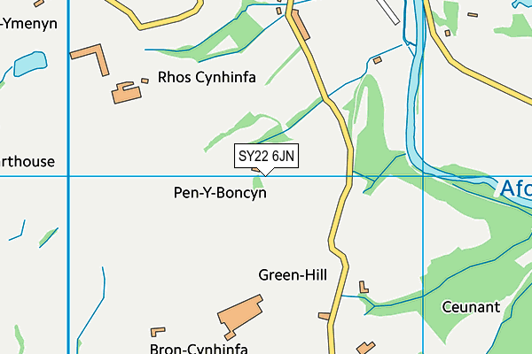 Ysgol Pontrobert map (SY22 6JN) - OS VectorMap District (Ordnance Survey)