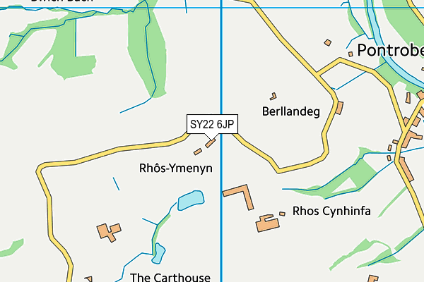 SY22 6JP map - OS VectorMap District (Ordnance Survey)