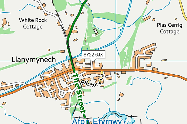 SY22 6JX map - OS VectorMap District (Ordnance Survey)