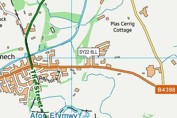 SY22 6LL map - OS VectorMap District (Ordnance Survey)