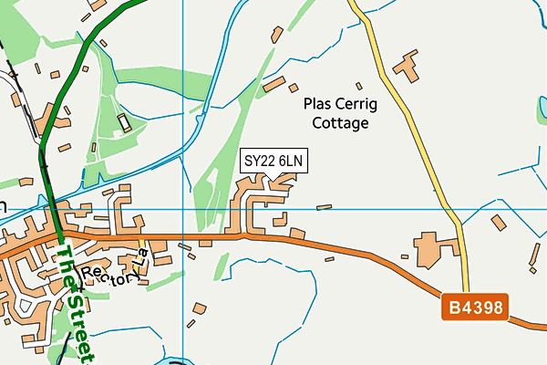 SY22 6LN map - OS VectorMap District (Ordnance Survey)