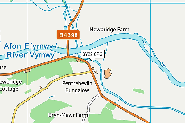 SY22 6PG map - OS VectorMap District (Ordnance Survey)