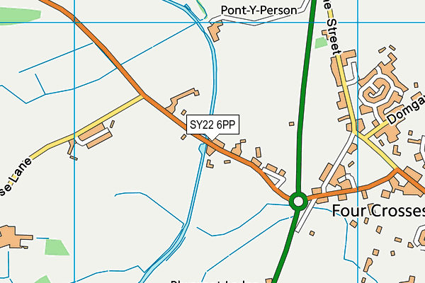 SY22 6PP map - OS VectorMap District (Ordnance Survey)