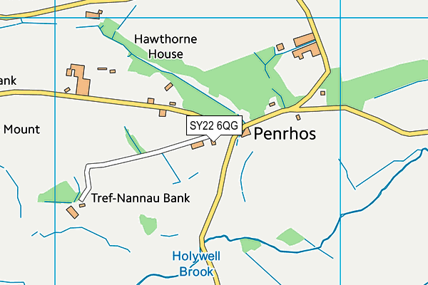 SY22 6QG map - OS VectorMap District (Ordnance Survey)