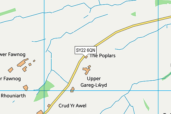 SY22 6QN map - OS VectorMap District (Ordnance Survey)