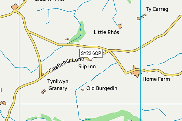 SY22 6QP map - OS VectorMap District (Ordnance Survey)