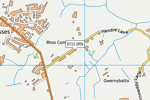 SY22 6RN map - OS VectorMap District (Ordnance Survey)