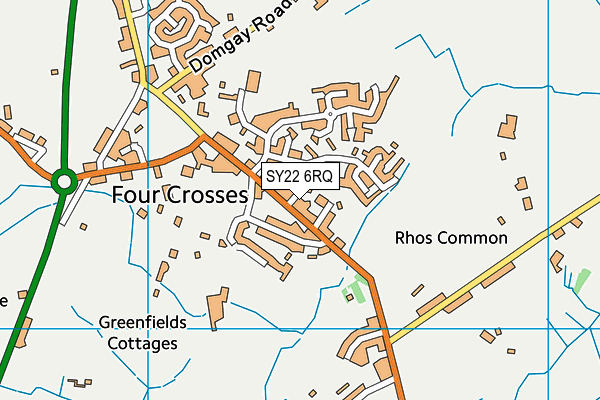 SY22 6RQ map - OS VectorMap District (Ordnance Survey)