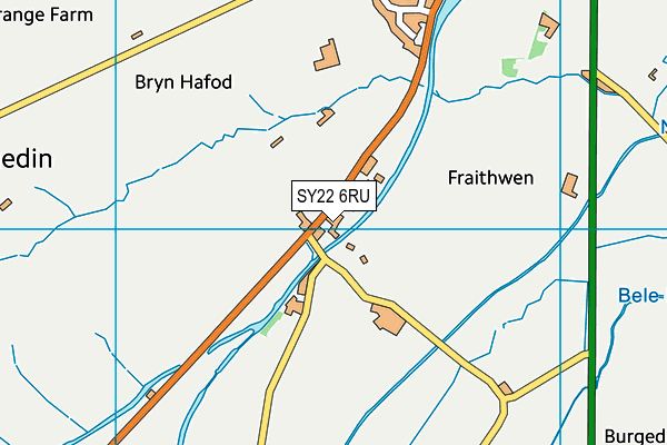 SY22 6RU map - OS VectorMap District (Ordnance Survey)