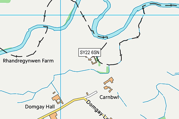 SY22 6SN map - OS VectorMap District (Ordnance Survey)