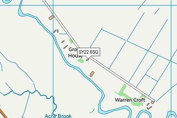 SY22 6SQ map - OS VectorMap District (Ordnance Survey)