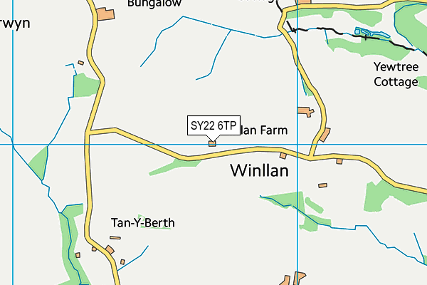 SY22 6TP map - OS VectorMap District (Ordnance Survey)