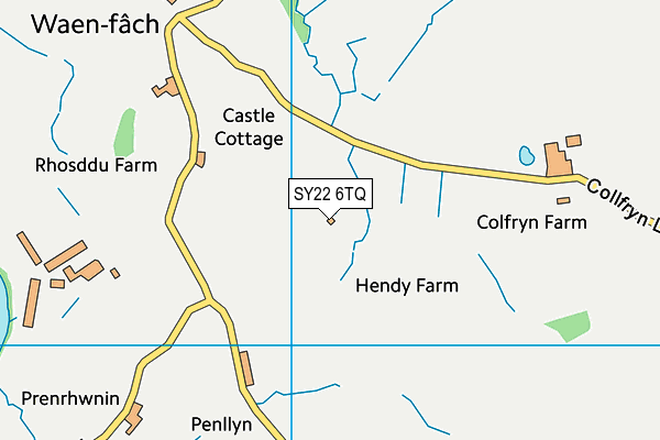 SY22 6TQ map - OS VectorMap District (Ordnance Survey)