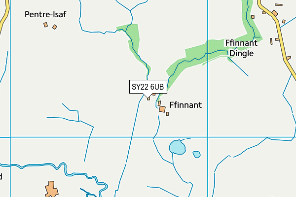 SY22 6UB map - OS VectorMap District (Ordnance Survey)