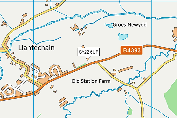 SY22 6UF map - OS VectorMap District (Ordnance Survey)