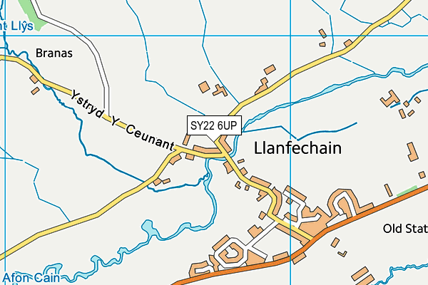 SY22 6UP map - OS VectorMap District (Ordnance Survey)