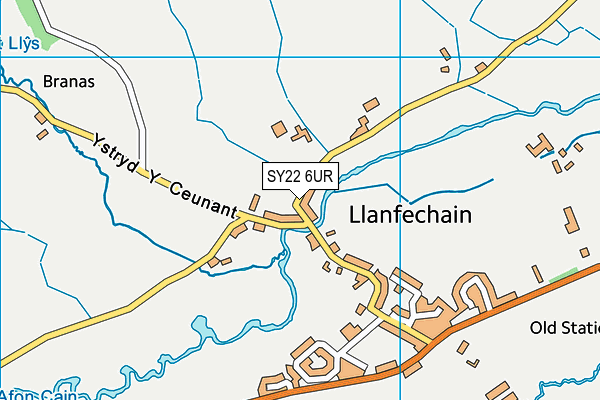 SY22 6UR map - OS VectorMap District (Ordnance Survey)