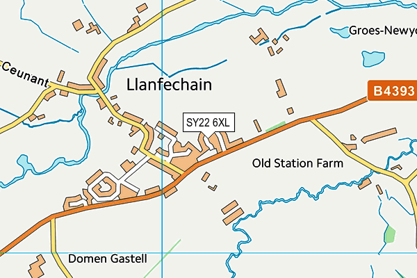 SY22 6XL map - OS VectorMap District (Ordnance Survey)