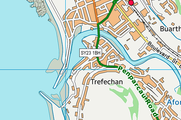 SY23 1BH map - OS VectorMap District (Ordnance Survey)