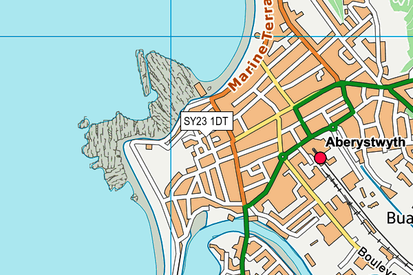 SY23 1DT map - OS VectorMap District (Ordnance Survey)