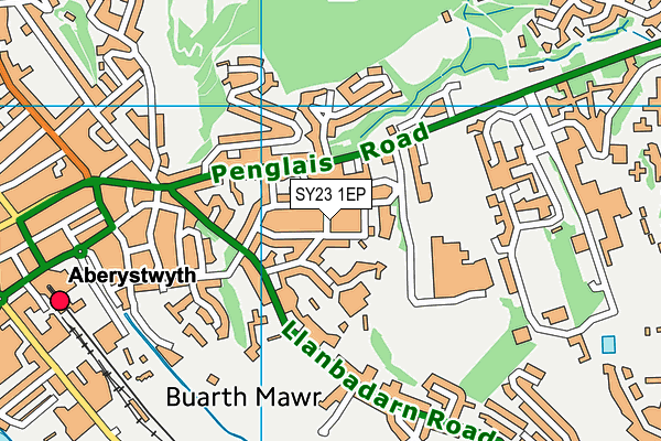 SY23 1EP map - OS VectorMap District (Ordnance Survey)