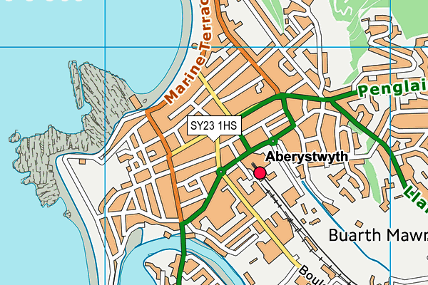 SY23 1HS map - OS VectorMap District (Ordnance Survey)