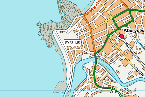 SY23 1JS map - OS VectorMap District (Ordnance Survey)
