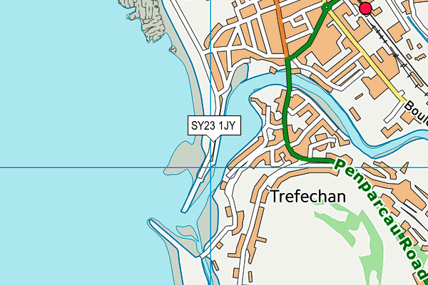 SY23 1JY map - OS VectorMap District (Ordnance Survey)