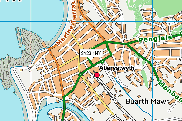 SY23 1NY map - OS VectorMap District (Ordnance Survey)