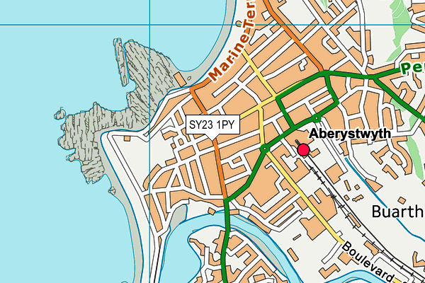 SY23 1PY map - OS VectorMap District (Ordnance Survey)