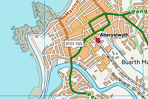 Map of ROSEHILL FLAT MANAGEMENT (ABERYSTWYTH) LIMITED at district scale