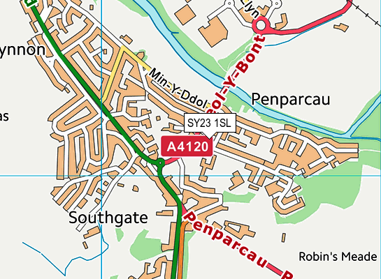 SY23 1SL map - OS VectorMap District (Ordnance Survey)