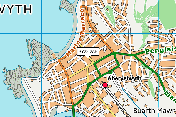 Map of INKWELLS (ABERYSTWYTH) LIMITED at district scale