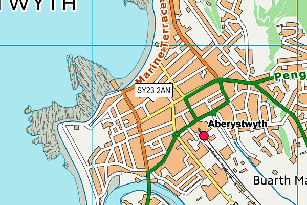 SY23 2AN map - OS VectorMap District (Ordnance Survey)