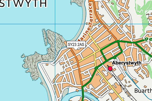 SY23 2AS map - OS VectorMap District (Ordnance Survey)