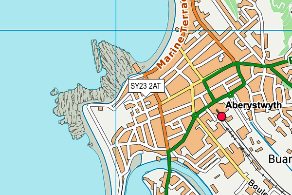 SY23 2AT map - OS VectorMap District (Ordnance Survey)