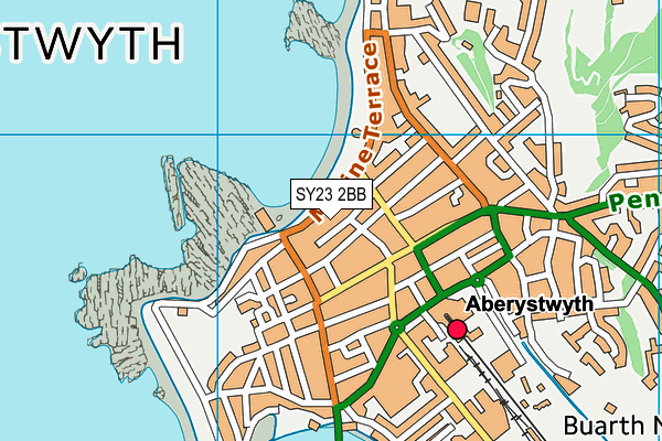 SY23 2BB map - OS VectorMap District (Ordnance Survey)