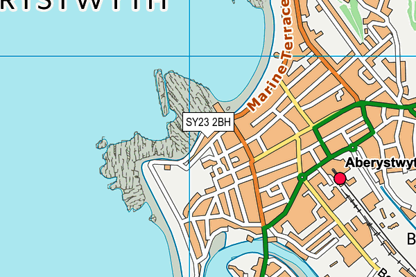 SY23 2BH map - OS VectorMap District (Ordnance Survey)