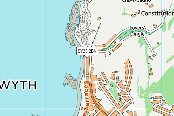 SY23 2BN map - OS VectorMap District (Ordnance Survey)