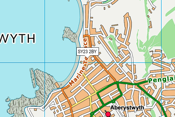 SY23 2BY map - OS VectorMap District (Ordnance Survey)