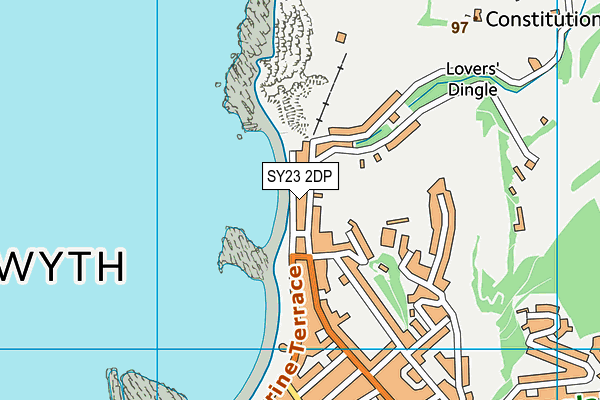 SY23 2DP map - OS VectorMap District (Ordnance Survey)