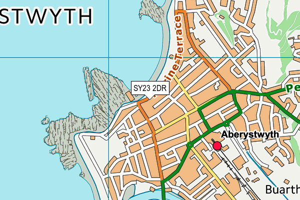 SY23 2DR map - OS VectorMap District (Ordnance Survey)